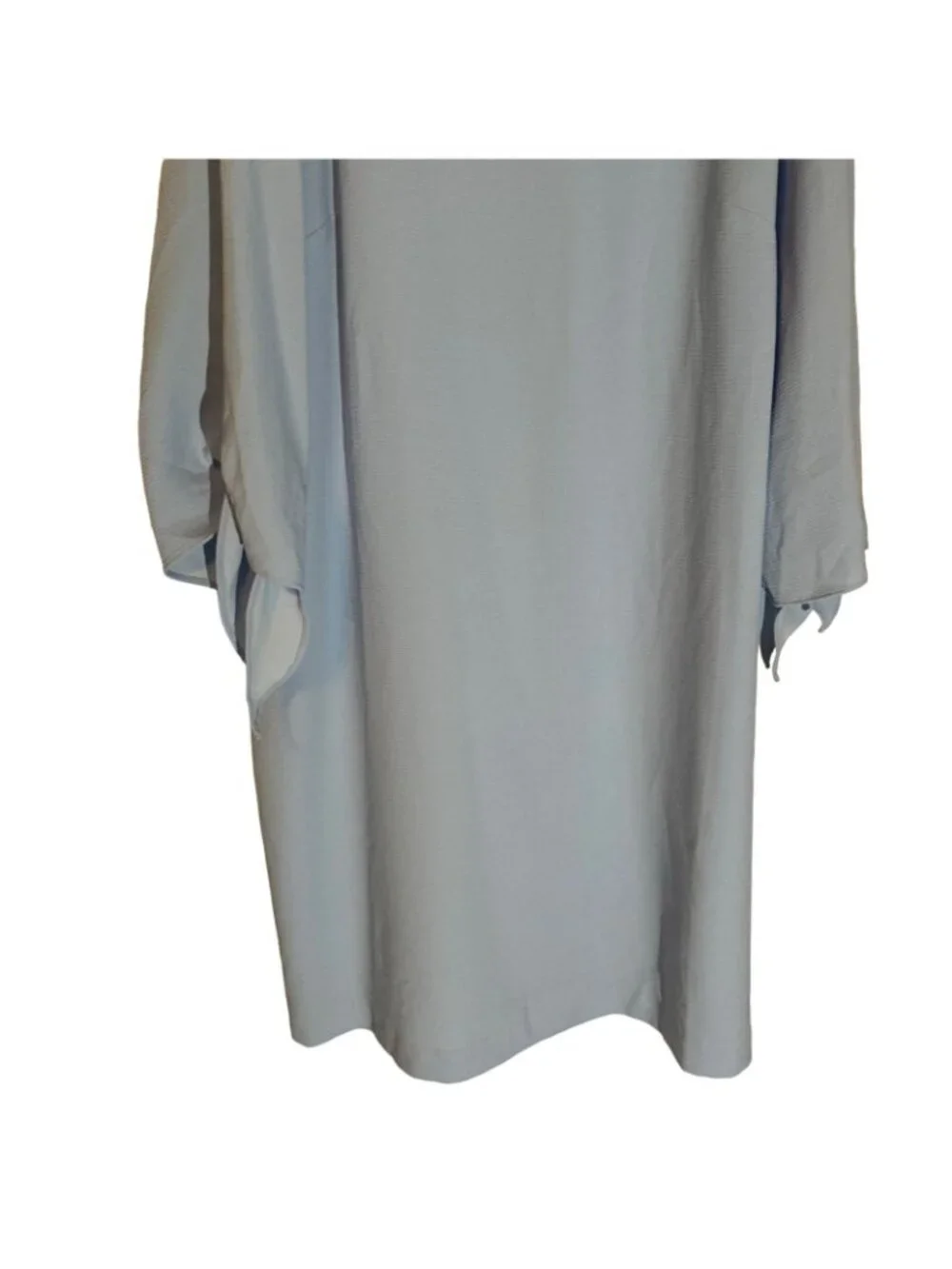 Appleseeds Womens Blue Dress 24W With Sleeve Ties Dress - Picture 2 of 12